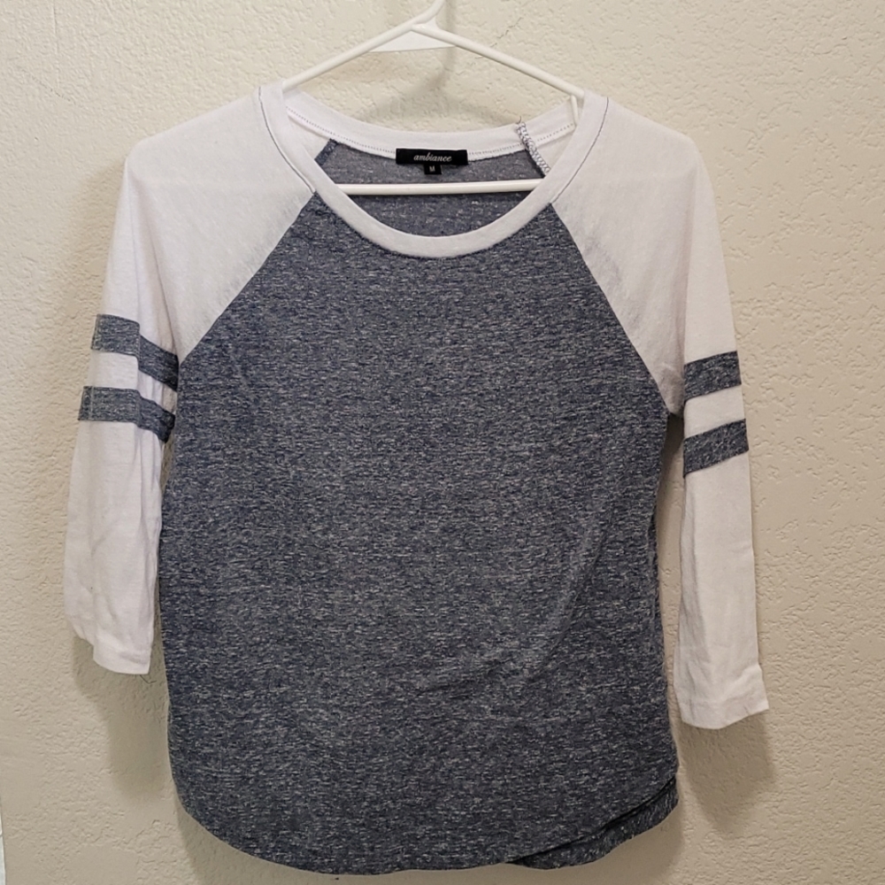 Bluish-Gray Jersey Style Shirt